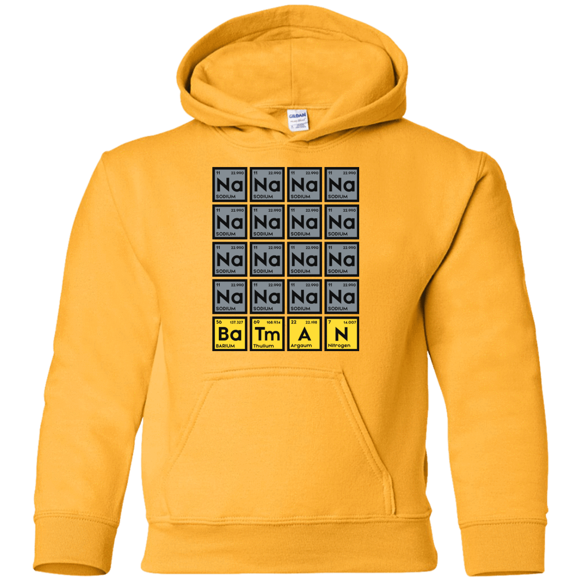 Sweatshirts Gold / YS Batmanium Youth Hoodie