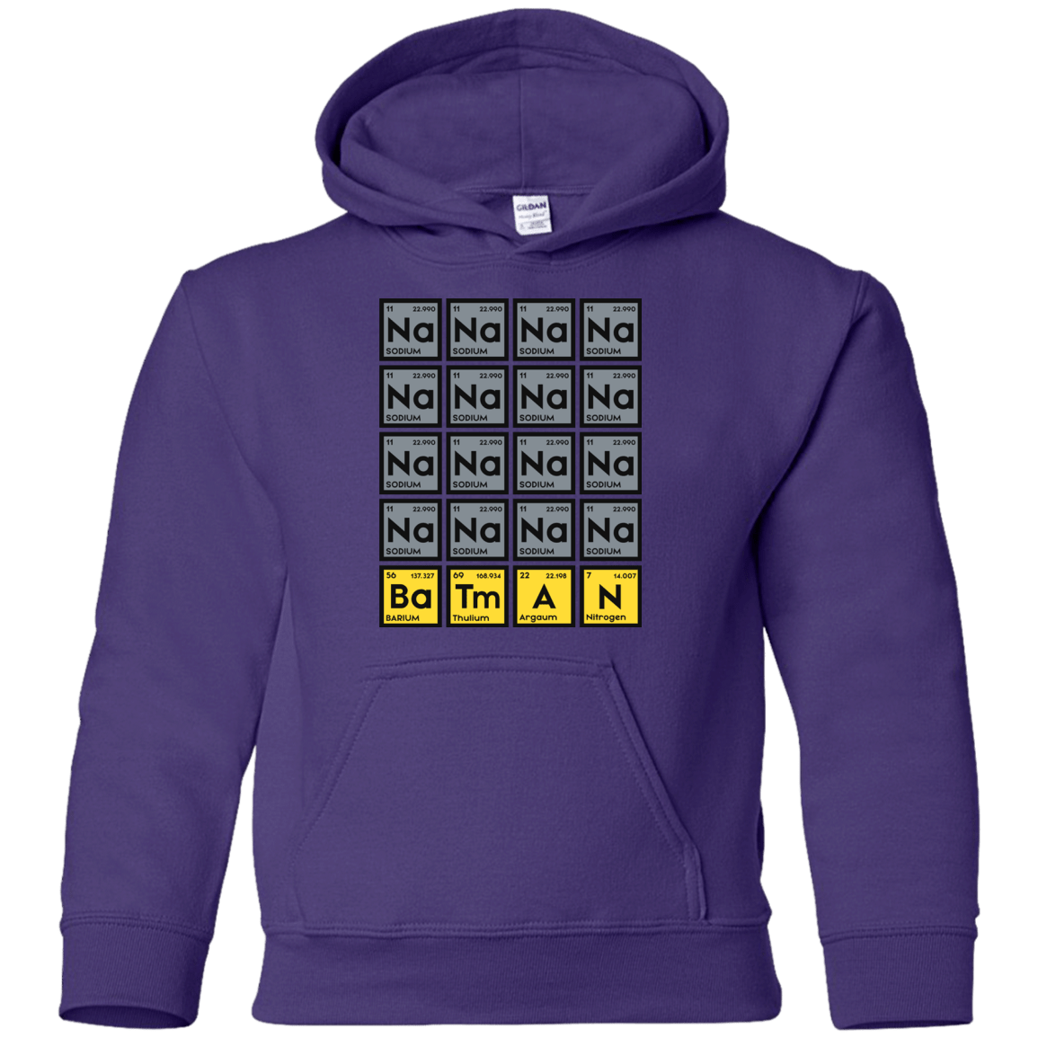 Sweatshirts Purple / YS Batmanium Youth Hoodie
