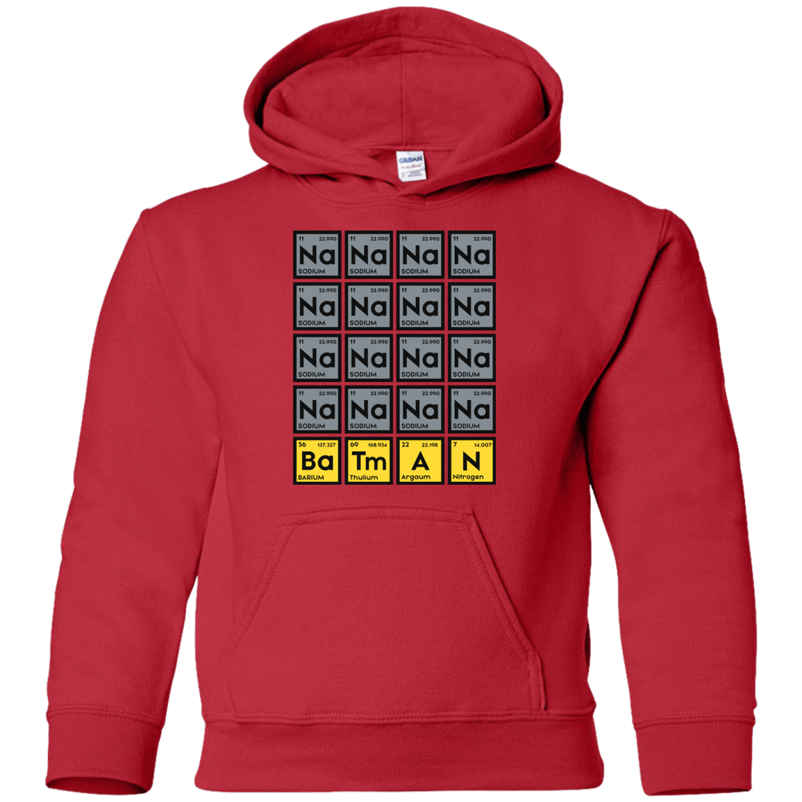 Sweatshirts Red / YS Batmanium Youth Hoodie