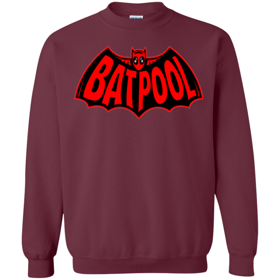Sweatshirts Maroon / Small Batpool Crewneck Sweatshirt