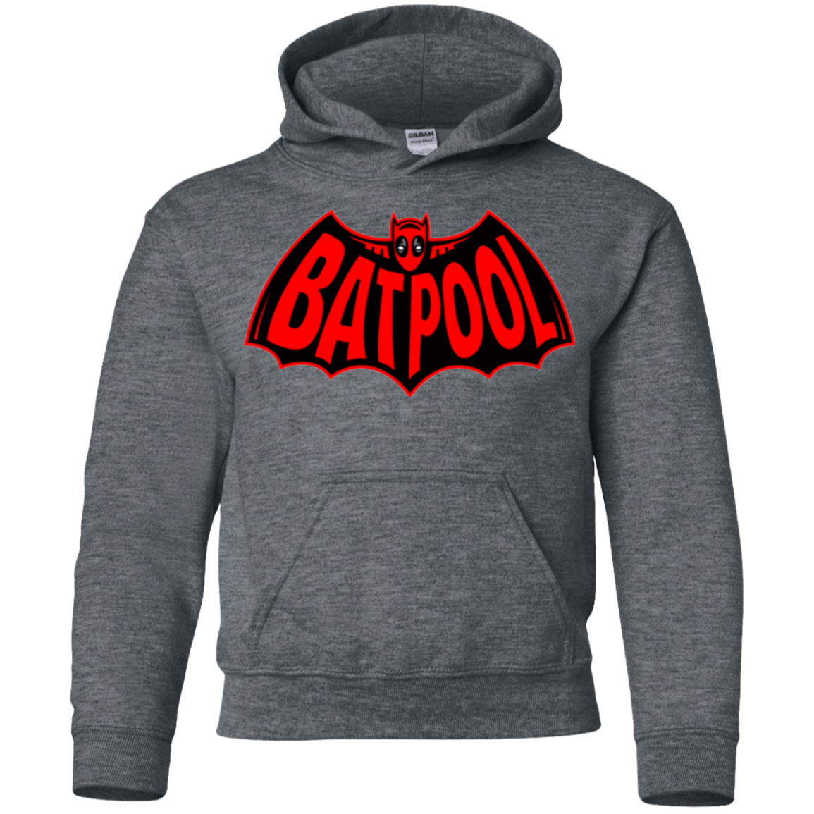 Sweatshirts Dark Heather / YS Batpool Youth Hoodie