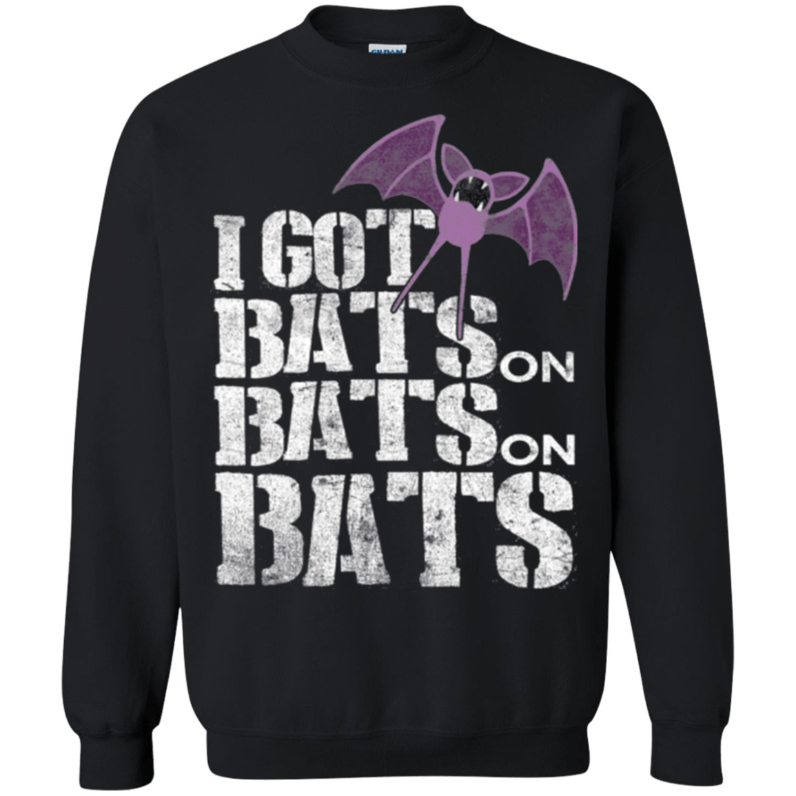 Sweatshirts Black / Small Bats on Bats on Bats Crewneck Sweatshirt
