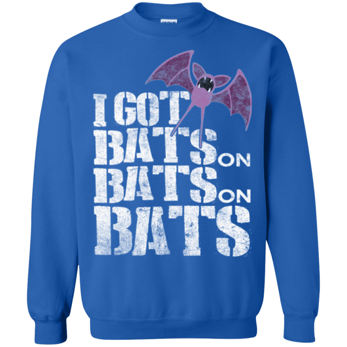 Sweatshirts Royal / Small Bats on Bats on Bats Crewneck Sweatshirt