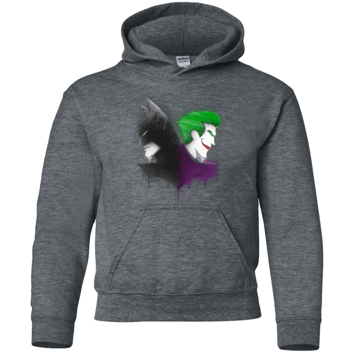Sweatshirts Dark Heather / YS Bats Youth Hoodie