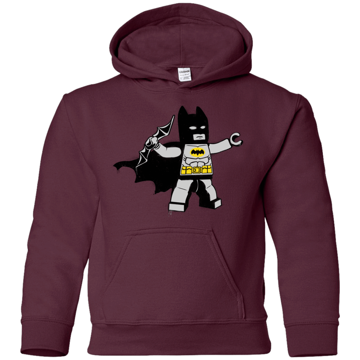 Sweatshirts Maroon / YS Batsy Lego Youth Hoodie