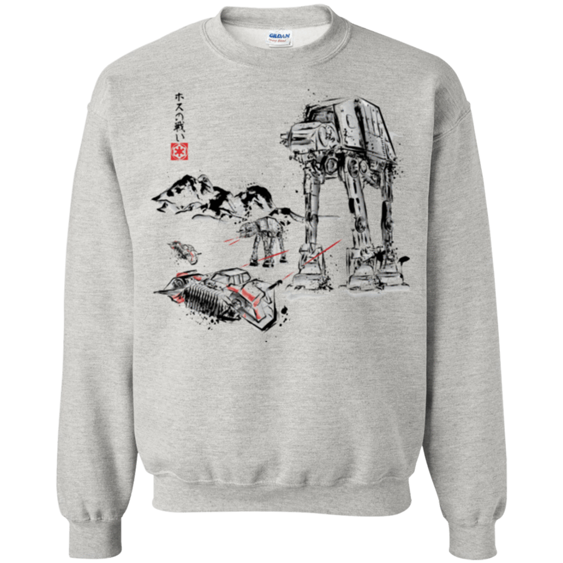 Sweatshirts Ash / Small Battle in the Snow Sumi e Crewneck Sweatshirt