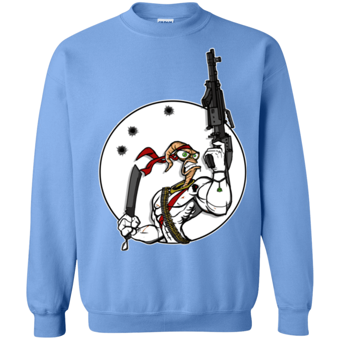 Sweatshirts Carolina Blue / S Battle Worm Crewneck Sweatshirt