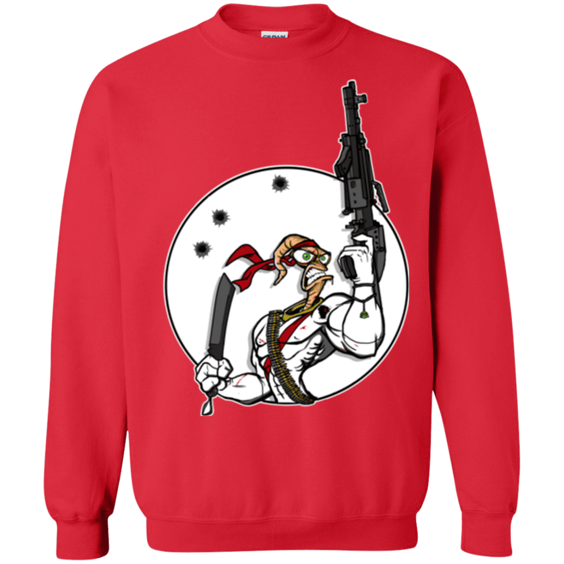 Sweatshirts Red / S Battle Worm Crewneck Sweatshirt