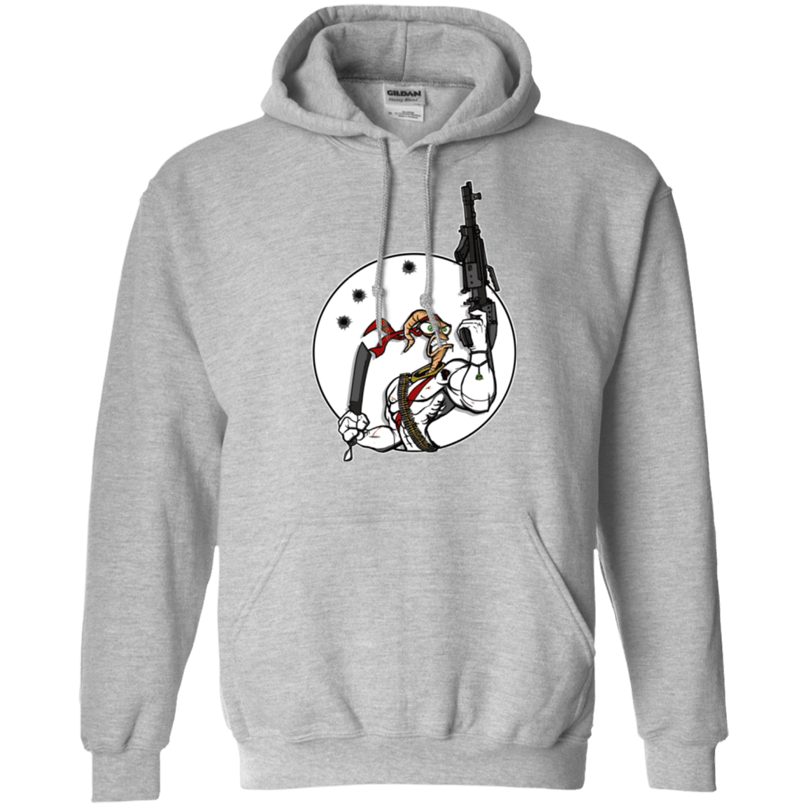Sweatshirts Sport Grey / S Battle Worm Pullover Hoodie