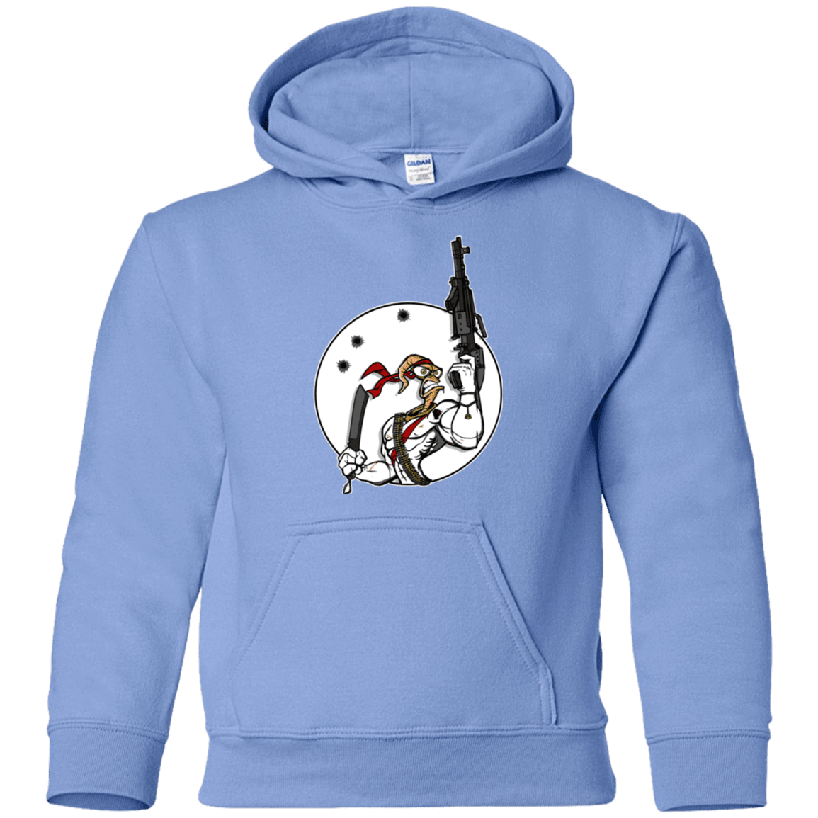 Sweatshirts Carolina Blue / YS Battle Worm Youth Hoodie