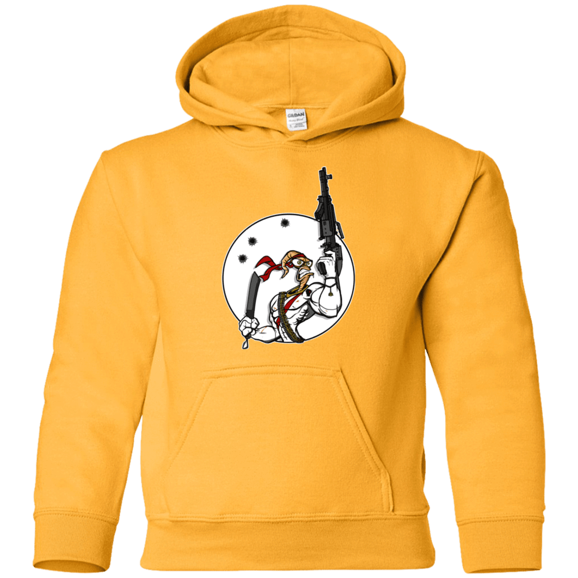 Sweatshirts Gold / YS Battle Worm Youth Hoodie