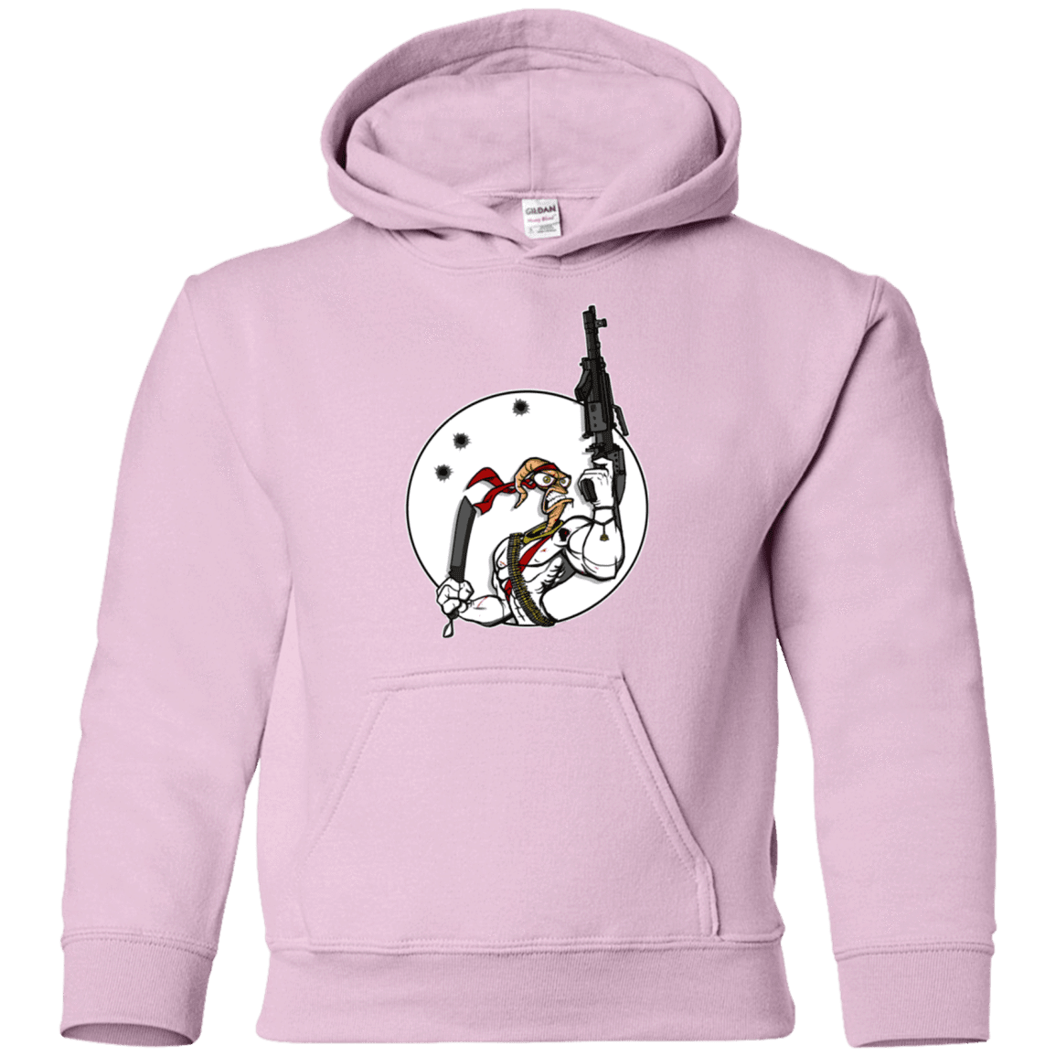 Sweatshirts Light Pink / YS Battle Worm Youth Hoodie