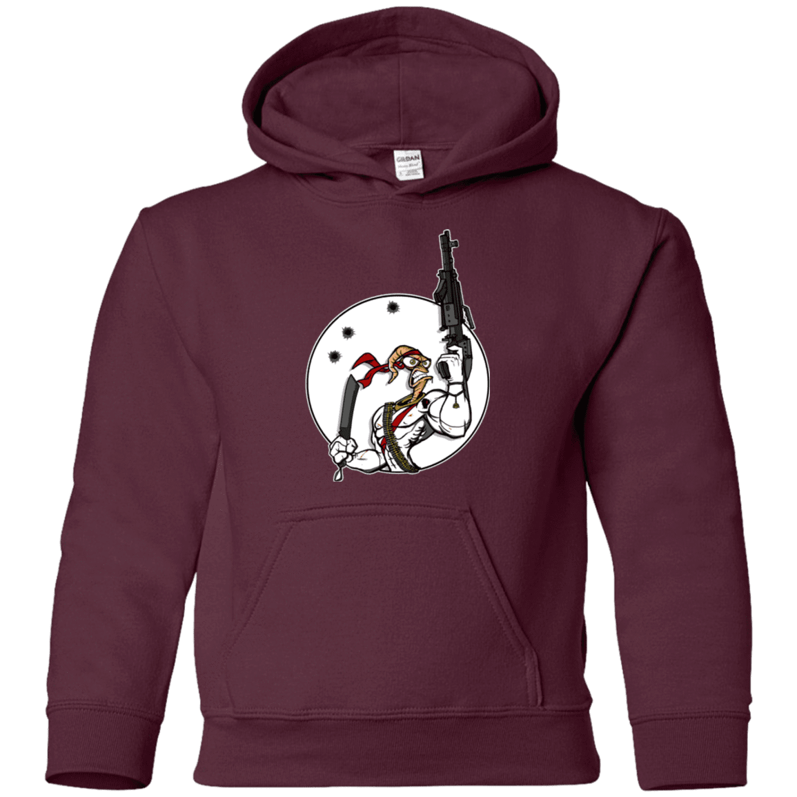 Sweatshirts Maroon / YS Battle Worm Youth Hoodie