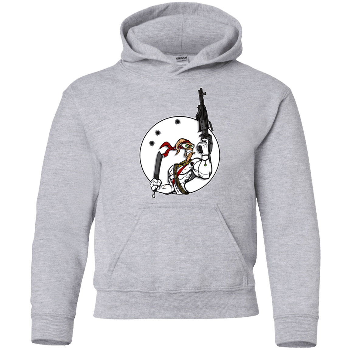 Sweatshirts Sport Grey / YS Battle Worm Youth Hoodie