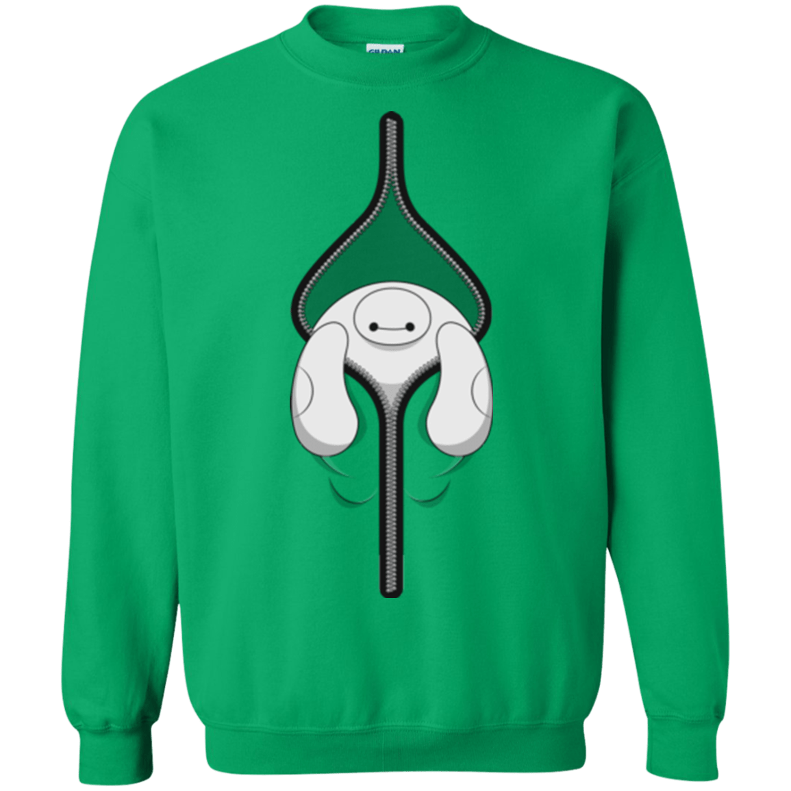 Sweatshirts Irish Green / Small Baymax Crewneck Sweatshirt