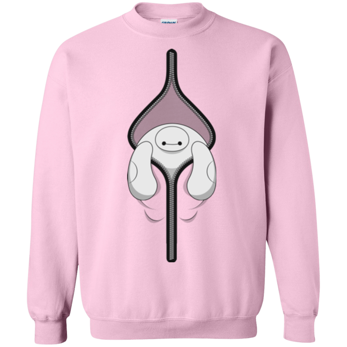 Sweatshirts Light Pink / Small Baymax Crewneck Sweatshirt