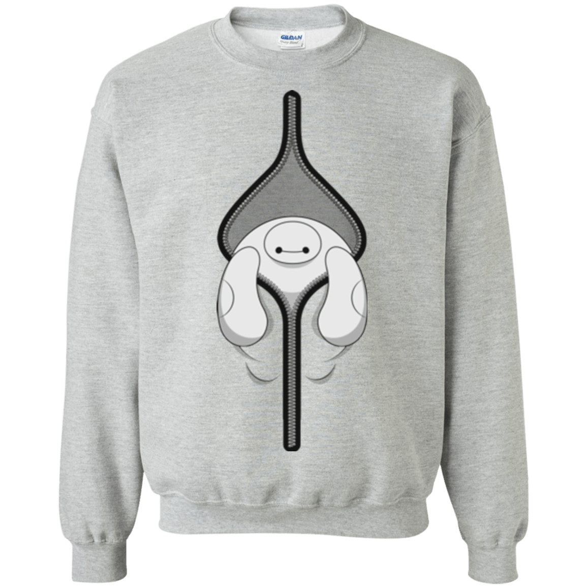 Sweatshirts Sport Grey / Small Baymax Crewneck Sweatshirt