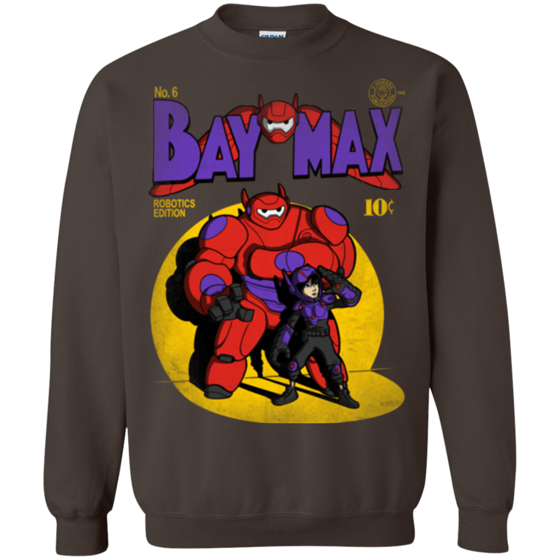 Sweatshirts Dark Chocolate / Small Baymax Number 9 Crewneck Sweatshirt