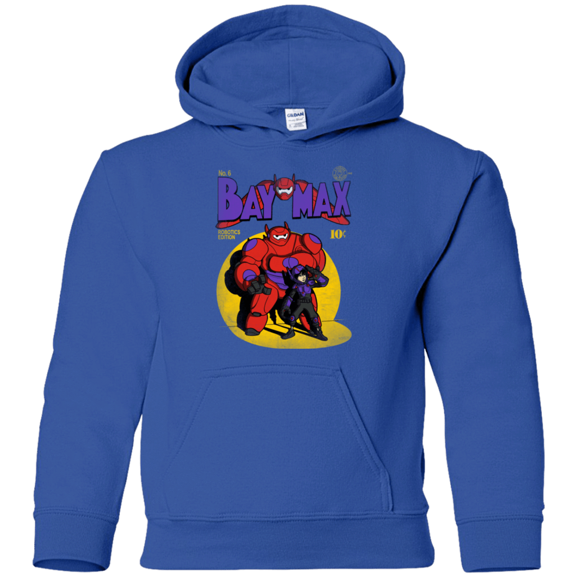 Sweatshirts Royal / YS Baymax Number 9 Youth Hoodie