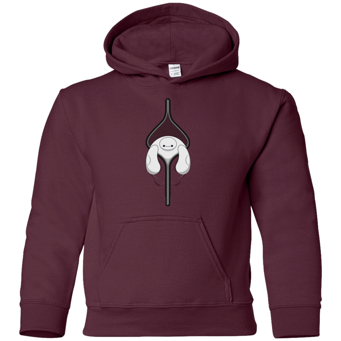 Sweatshirts Maroon / YS Baymax Youth Hoodie