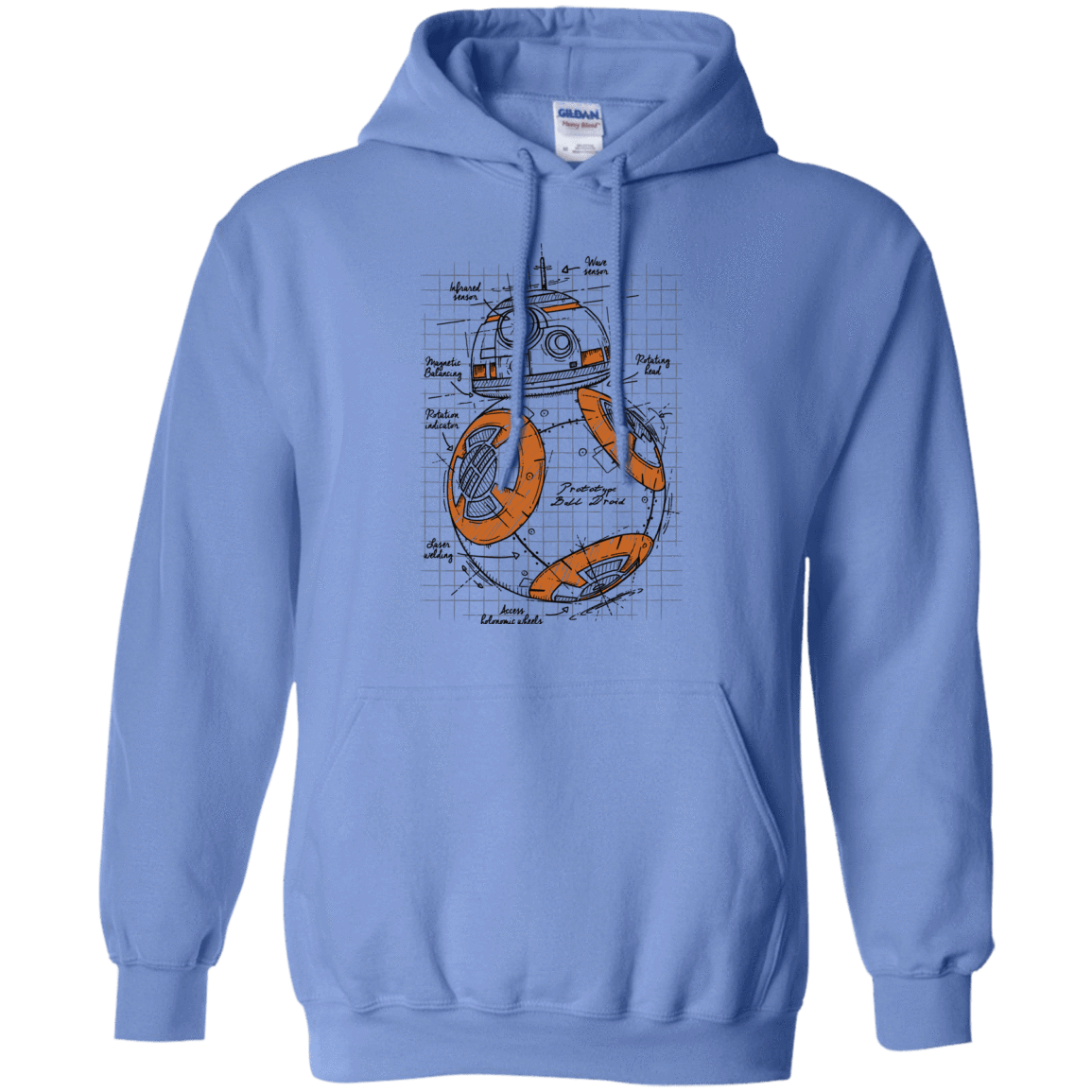 Sweatshirts Carolina Blue / S BB-8 Plan Pullover Hoodie