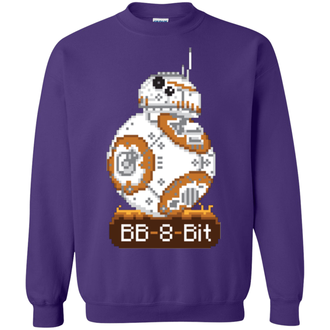 Sweatshirts Purple / Small BB8Bit Crewneck Sweatshirt