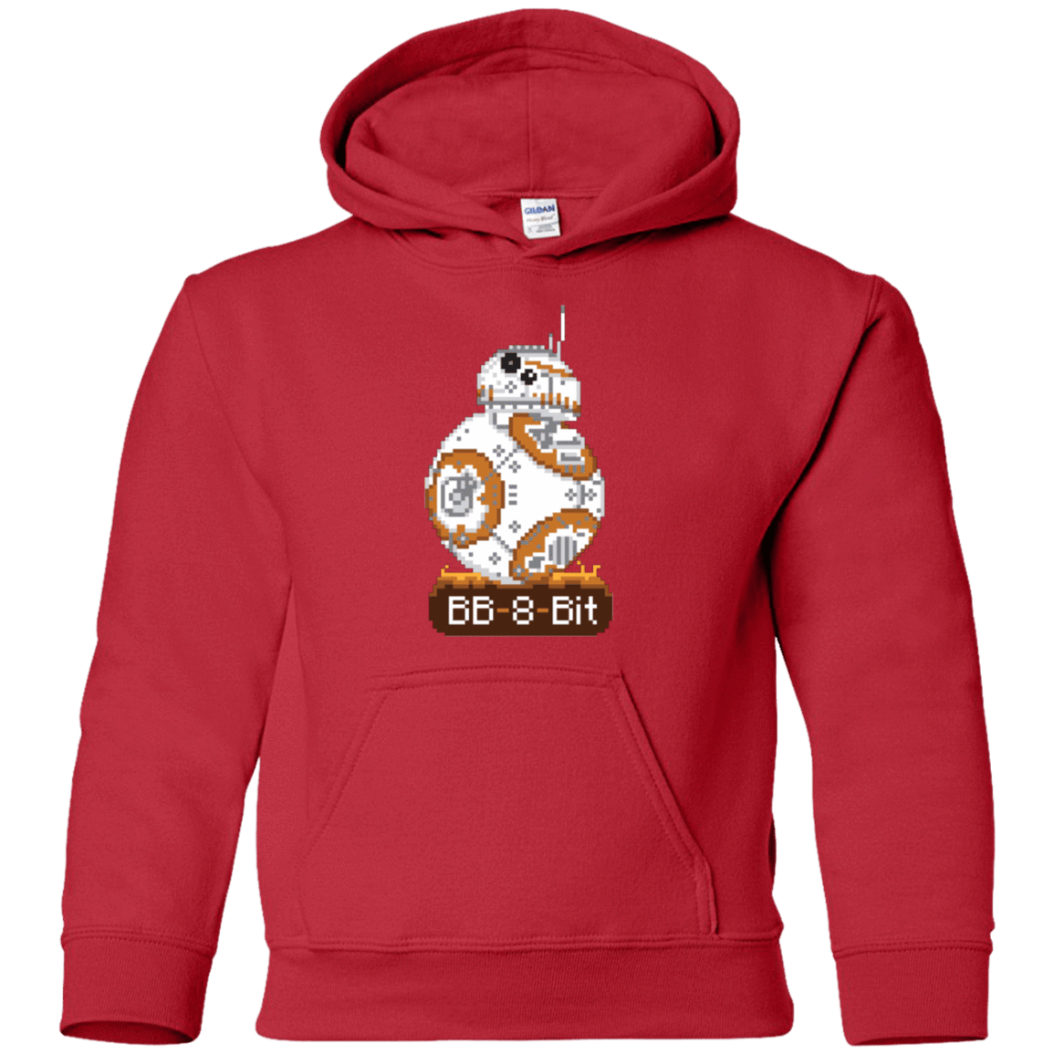 Sweatshirts Red / YS BB8Bit Youth Hoodie