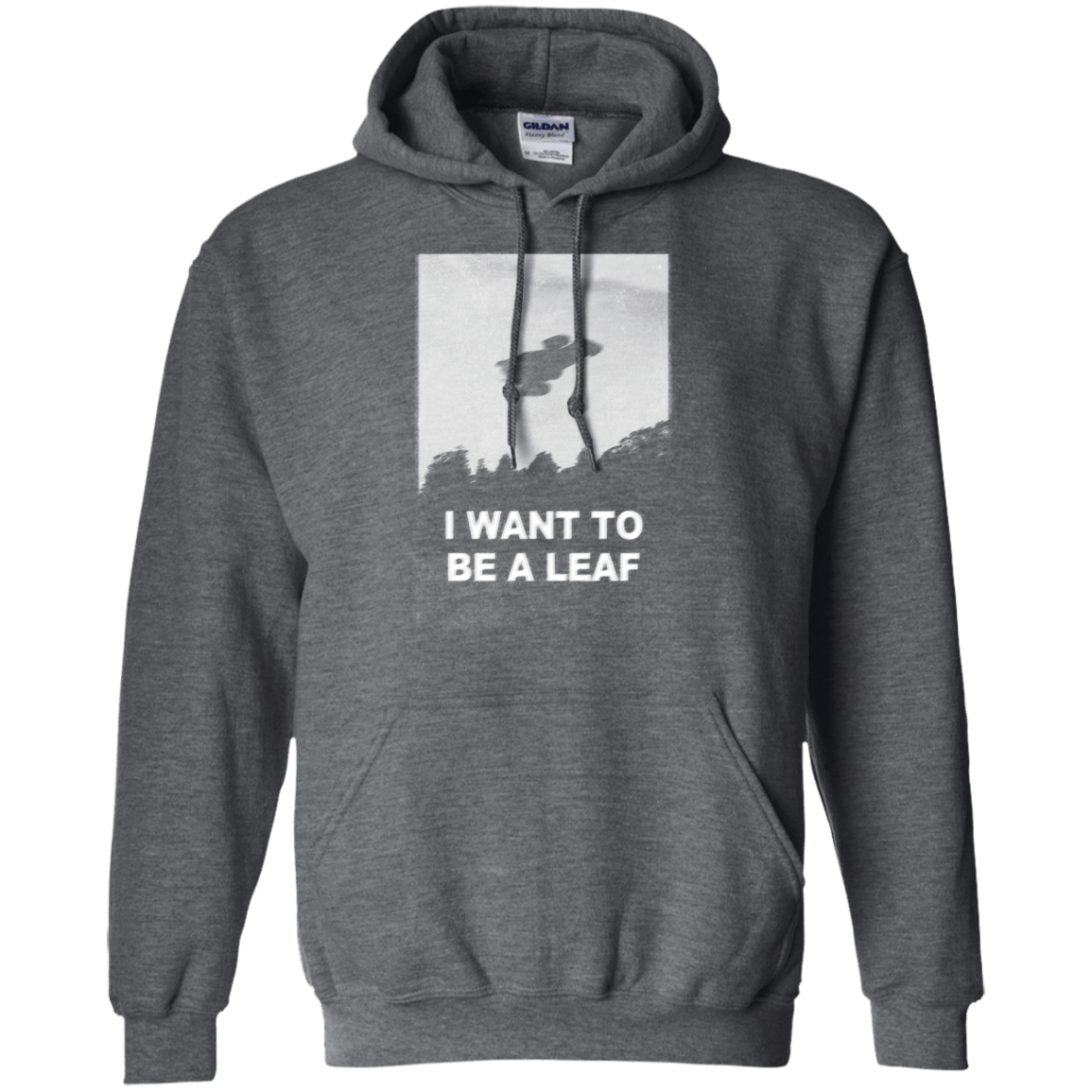 Sweatshirts Dark Heather / S Be Leaf Pullover Hoodie