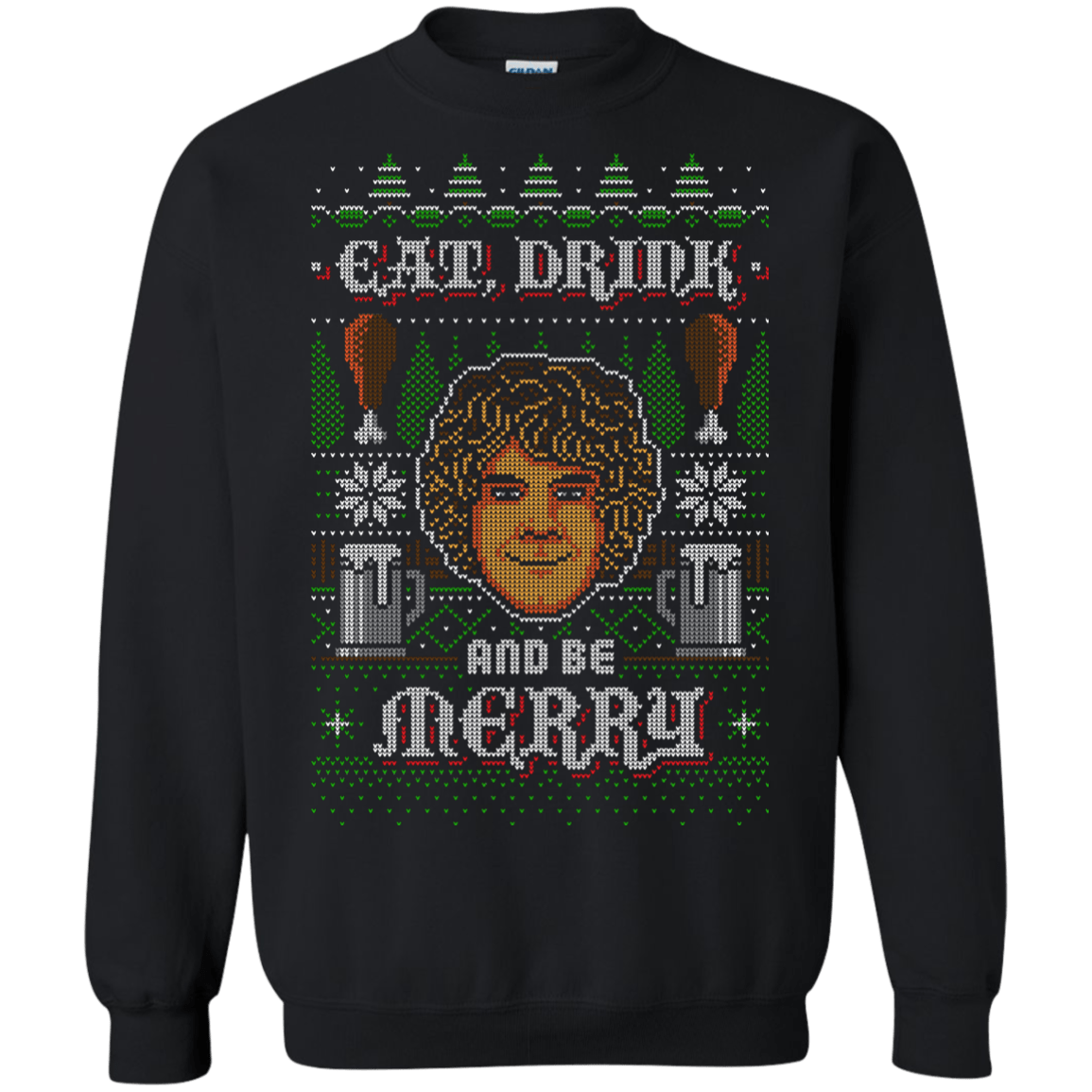 Sweatshirts Black / Small Be Merry Crewneck Sweatshirt