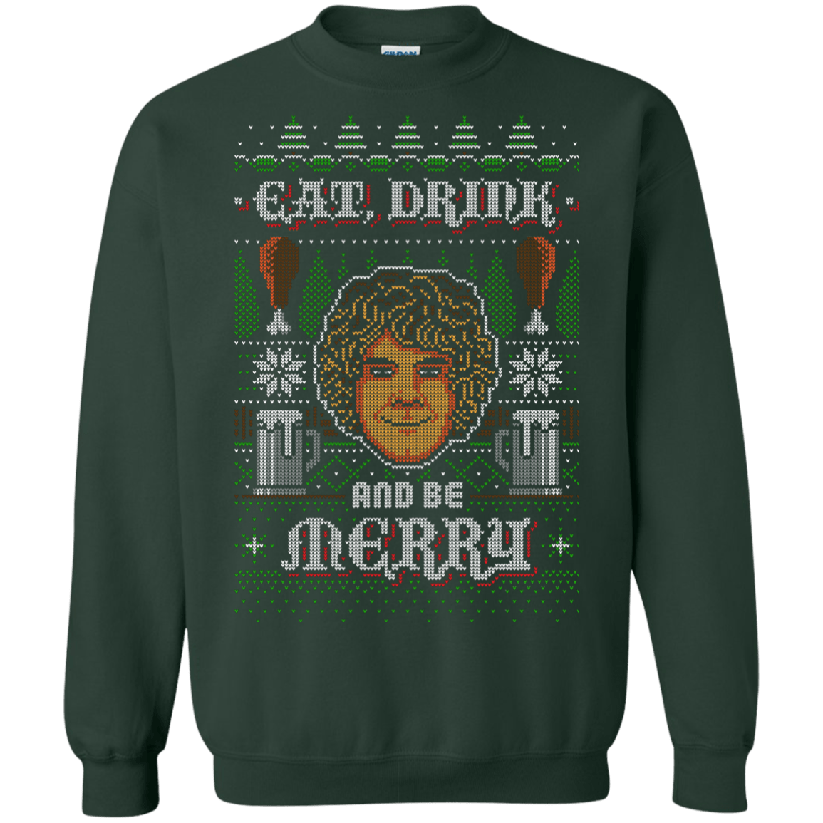 Sweatshirts Forest Green / Small Be Merry Crewneck Sweatshirt
