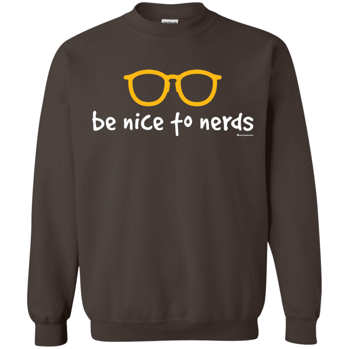 Sweatshirts Dark Chocolate / Small Be Nice To Nerds Crewneck Sweatshirt