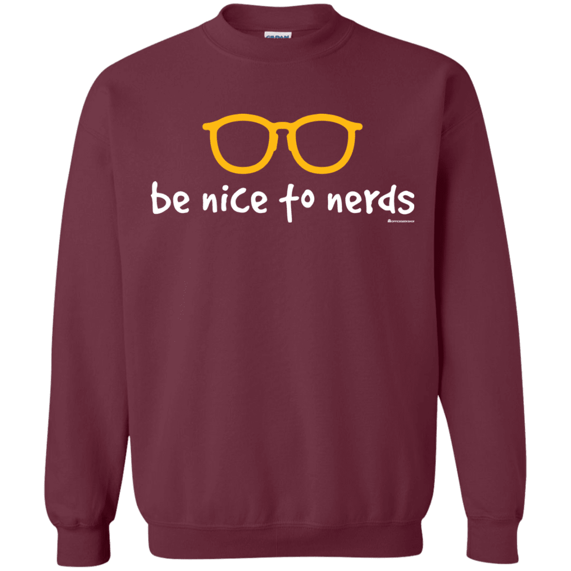 Sweatshirts Maroon / Small Be Nice To Nerds Crewneck Sweatshirt