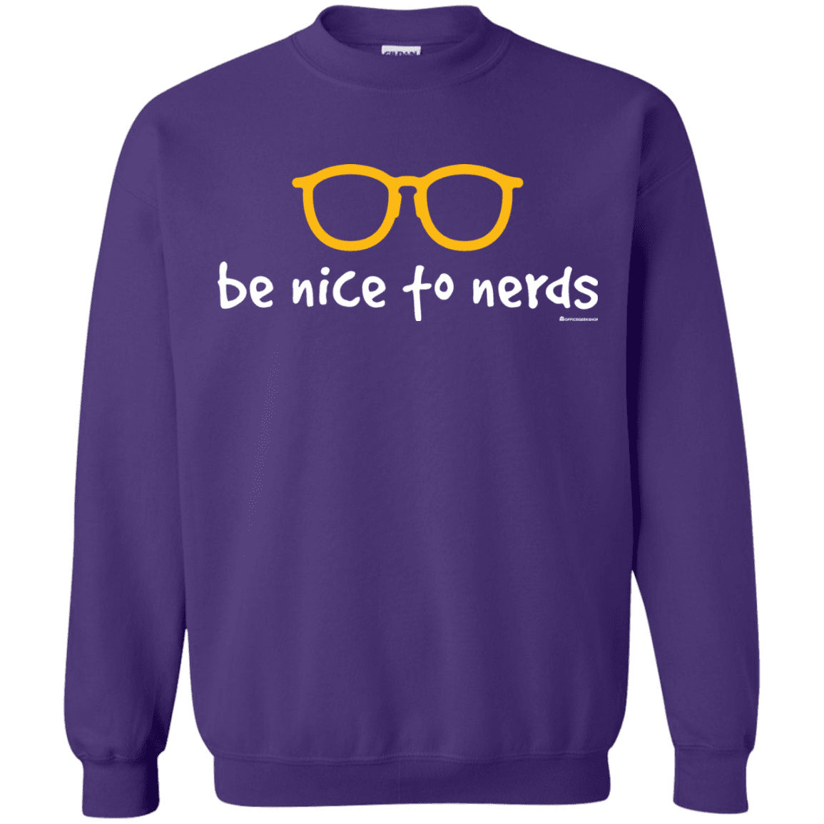 Sweatshirts Purple / Small Be Nice To Nerds Crewneck Sweatshirt