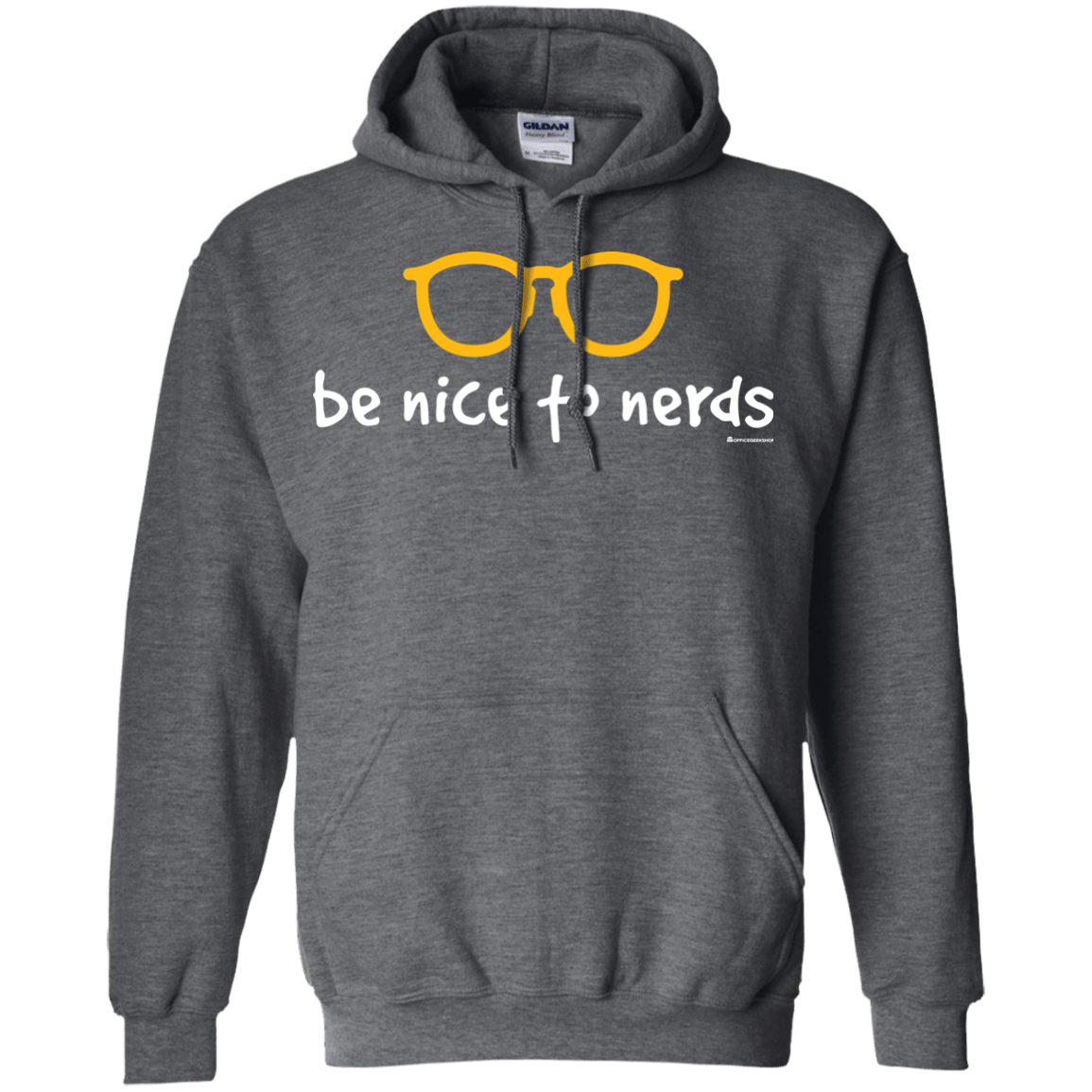 Sweatshirts Dark Heather / Small Be Nice To Nerds Pullover Hoodie