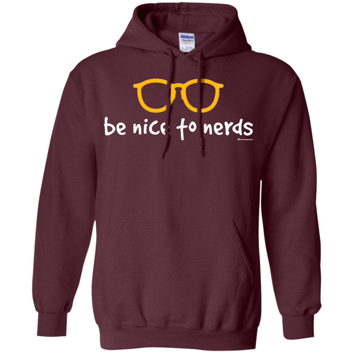 Sweatshirts Maroon / Small Be Nice To Nerds Pullover Hoodie