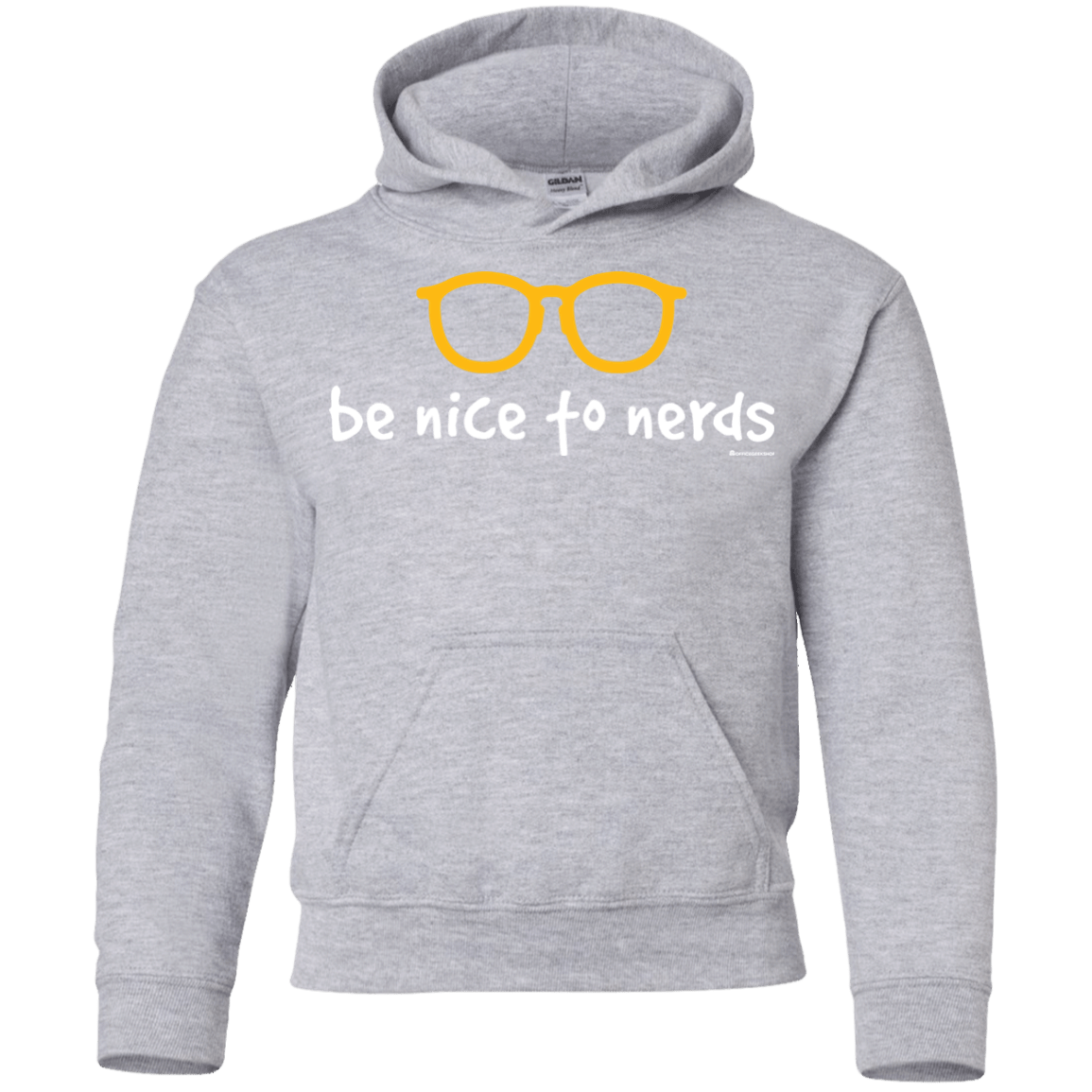 Sweatshirts Sport Grey / YS Be Nice To Nerds Youth Hoodie