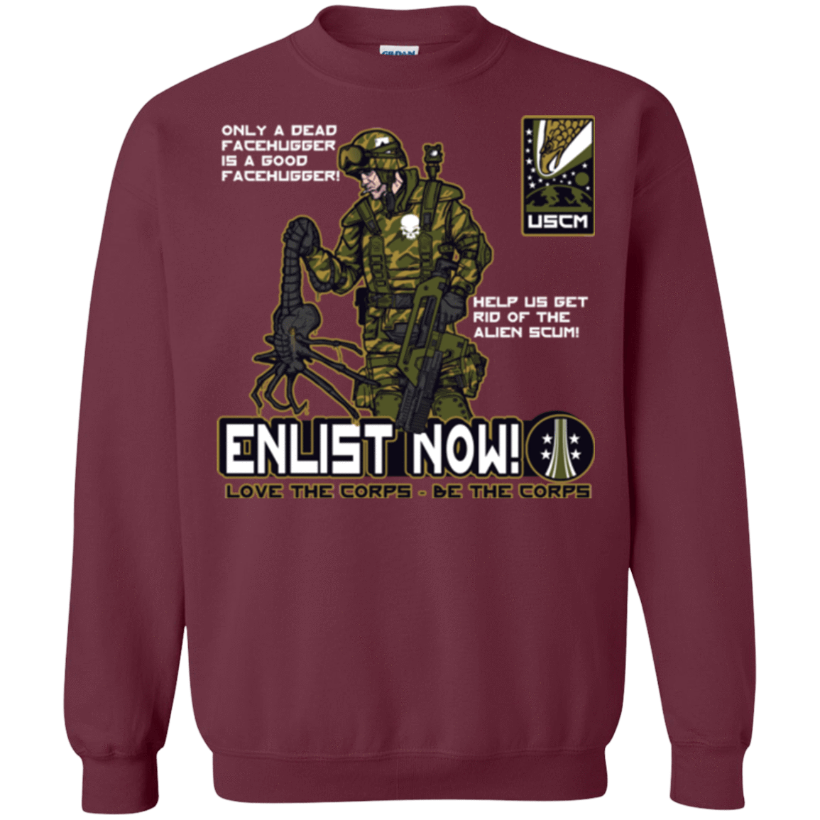 Sweatshirts Maroon / Small Be The Corps Crewneck Sweatshirt