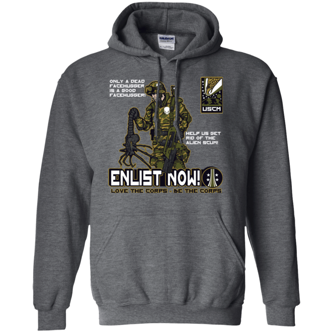 Sweatshirts Dark Heather / Small Be The Corps Pullover Hoodie