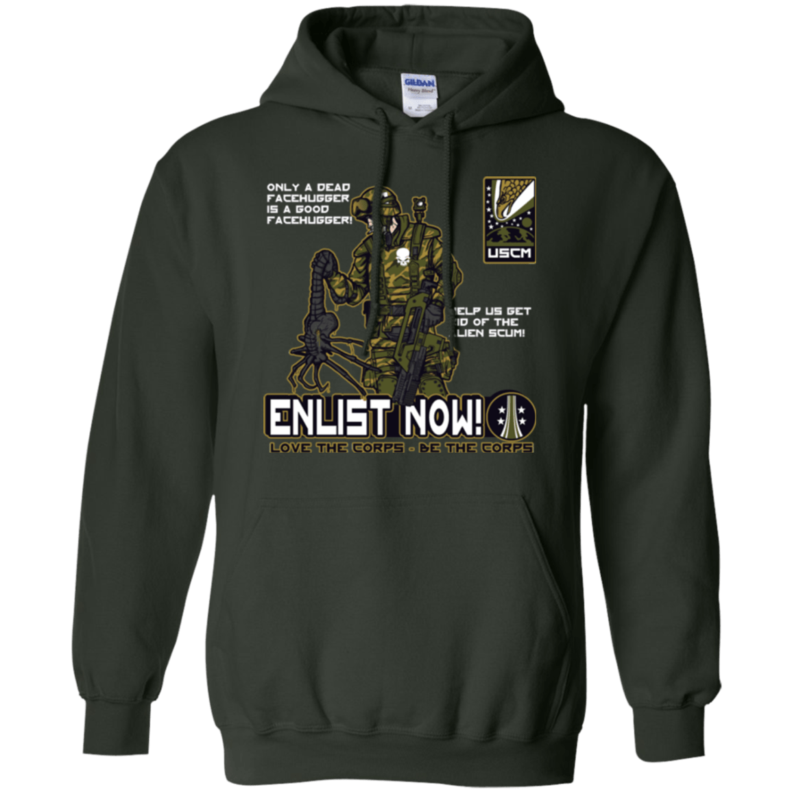 Sweatshirts Forest Green / Small Be The Corps Pullover Hoodie