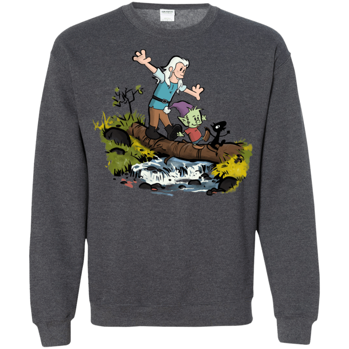 Sweatshirts Dark Heather / S Bean and Elfo Crewneck Sweatshirt