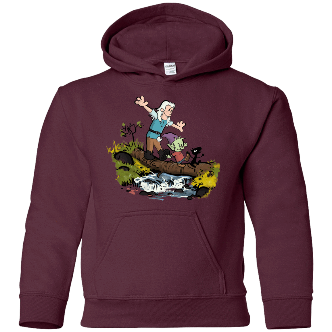 Sweatshirts Maroon / YS Bean and Elfo Youth Hoodie
