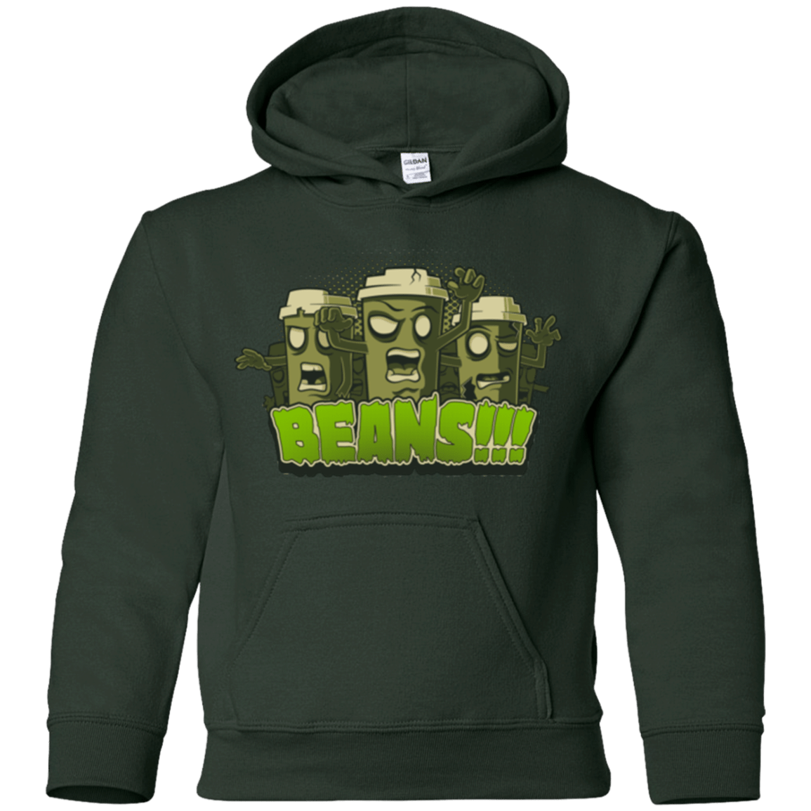 Sweatshirts Forest Green / YS Beans Youth Hoodie