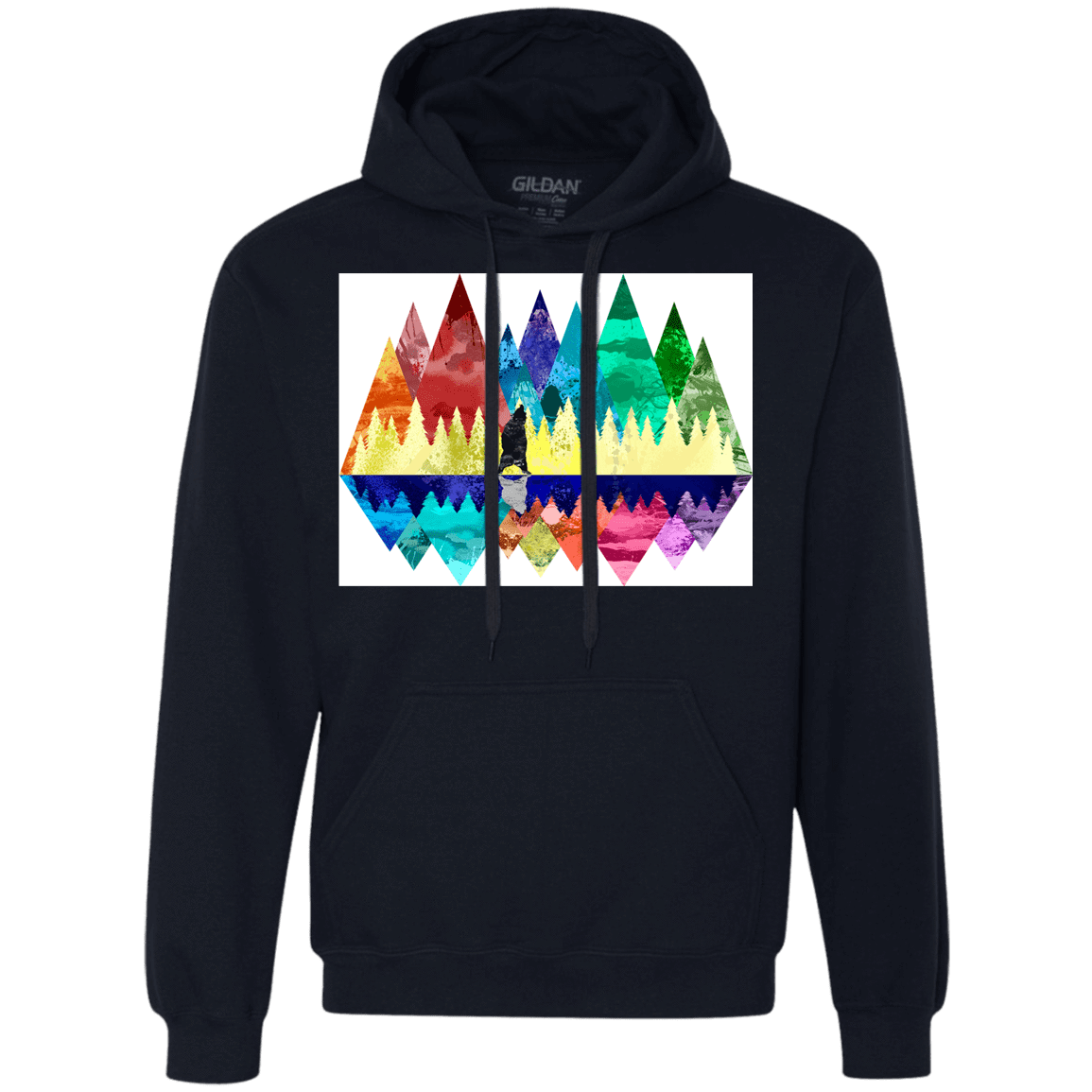 Sweatshirts Navy / S Bear Color Forest Premium Fleece Hoodie