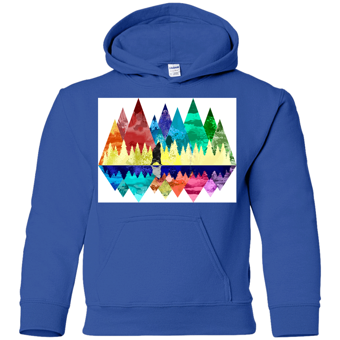 Sweatshirts Royal / YS Bear Color Forest Youth Hoodie
