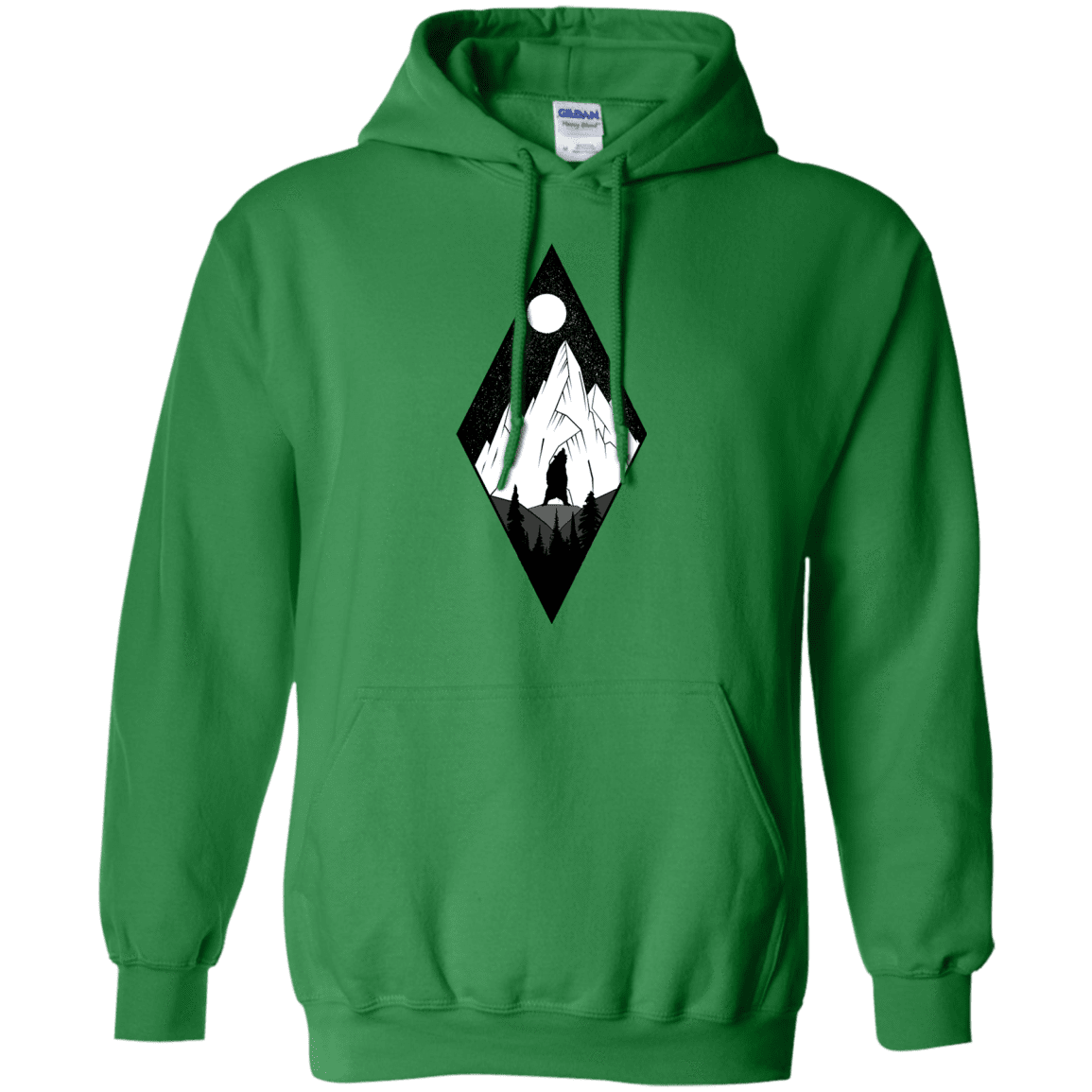 Sweatshirts Irish Green / S Bear Diamond Pullover Hoodie