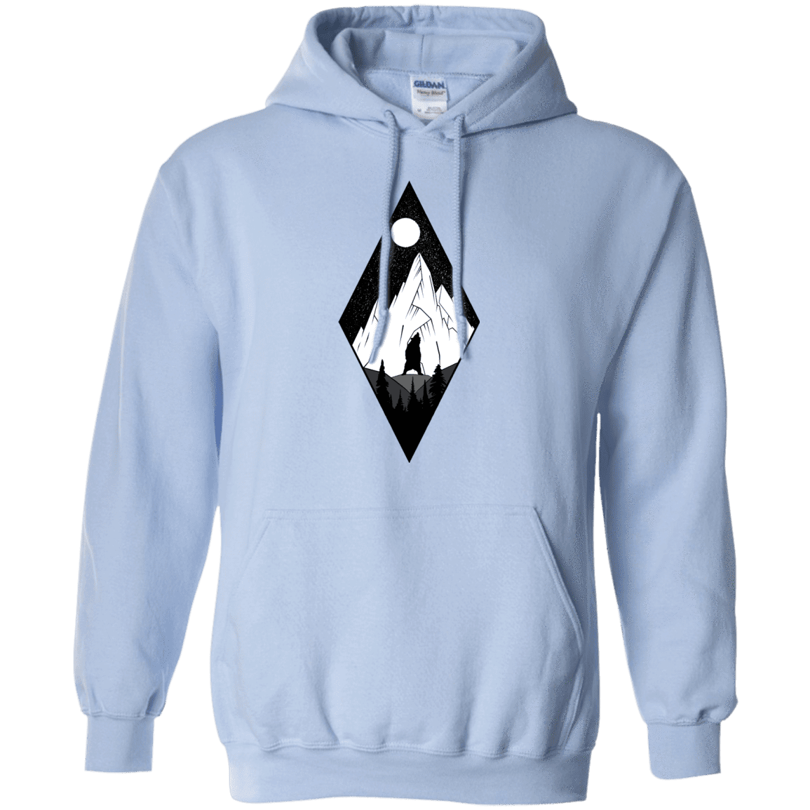 Sweatshirts Light Blue / S Bear Diamond Pullover Hoodie