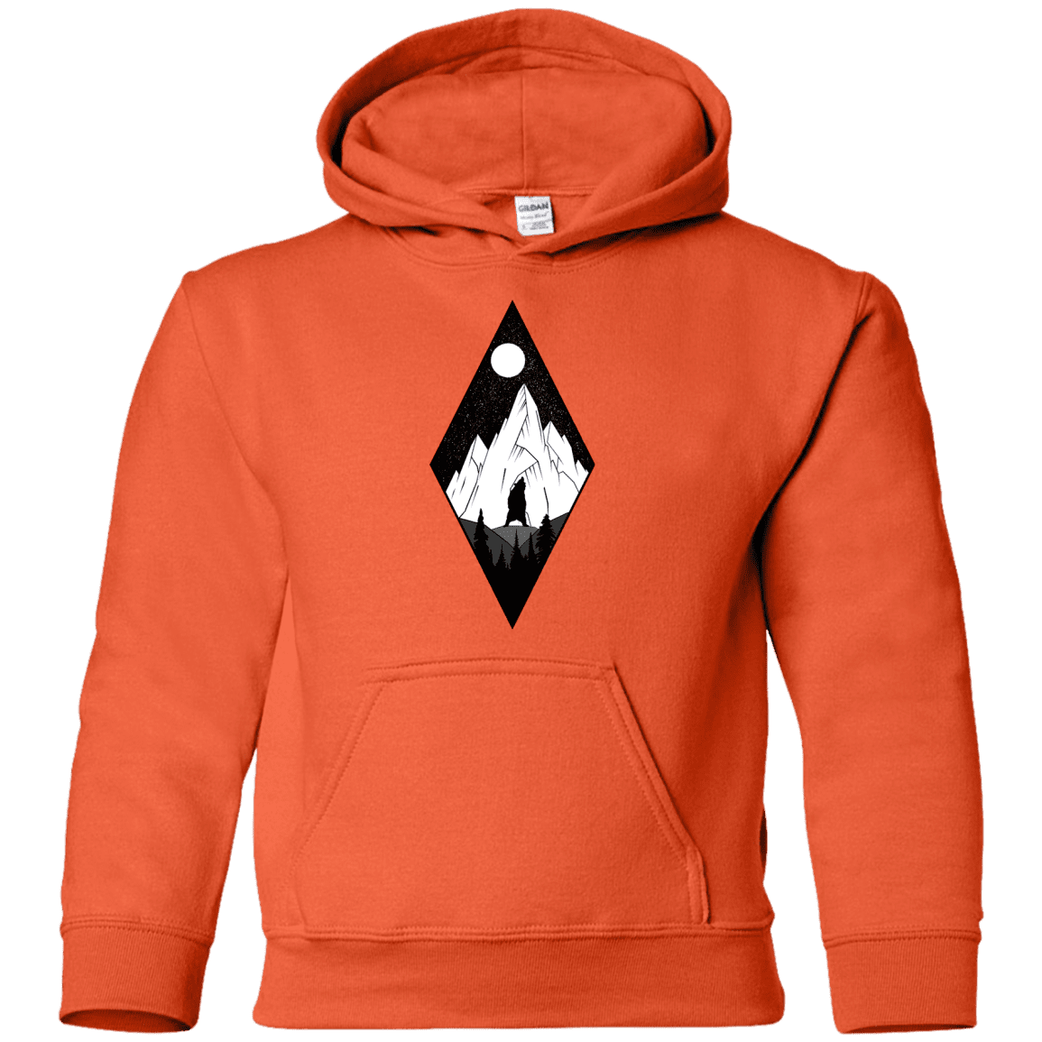 Sweatshirts Orange / YS Bear Diamond Youth Hoodie