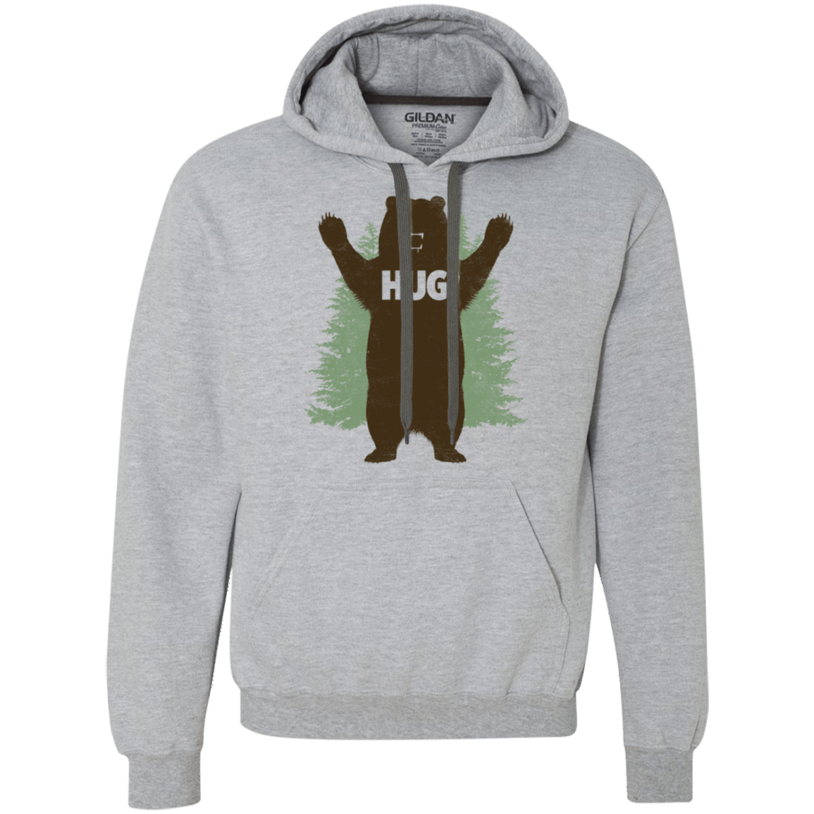 Sweatshirts Sport Grey / Small Bear Hug Premium Fleece Hoodie