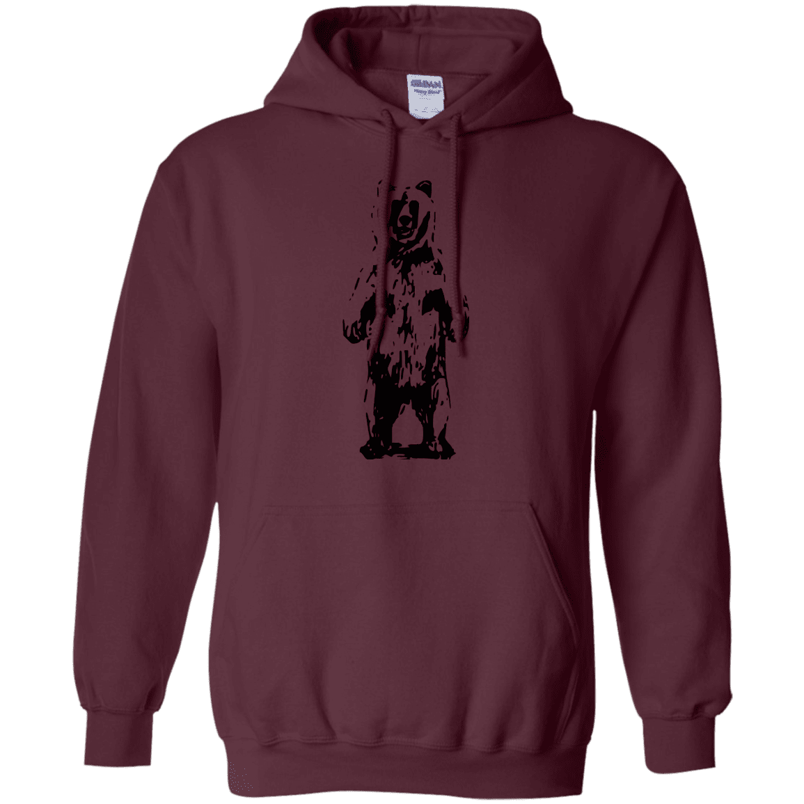 Sweatshirts Maroon / S Bear Hug Pullover Hoodie