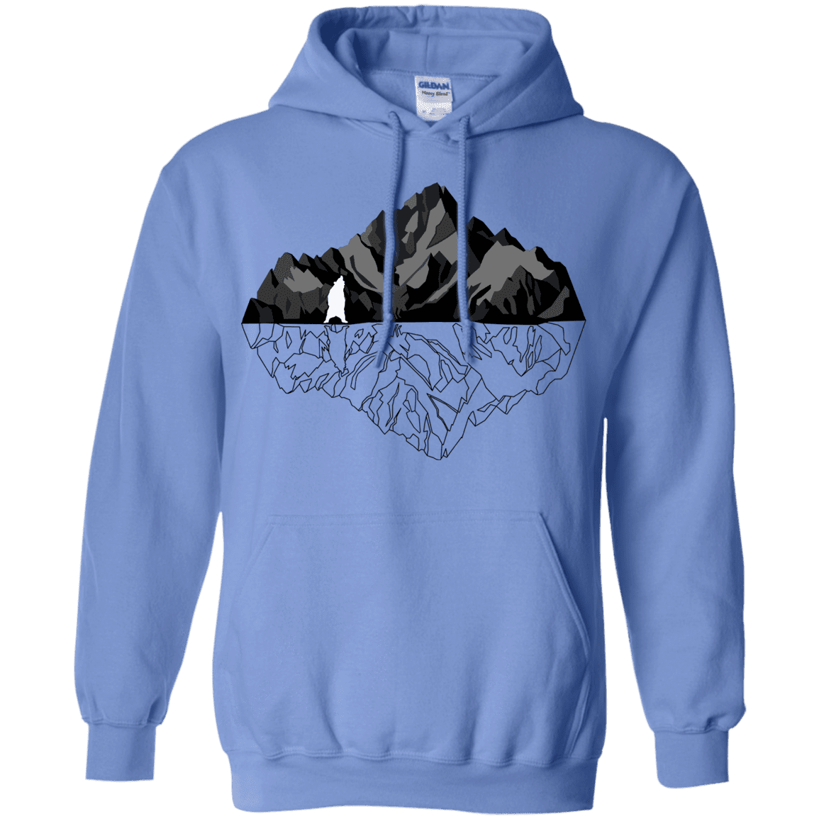 Sweatshirts Carolina Blue / S Bear Reflection Pullover Hoodie